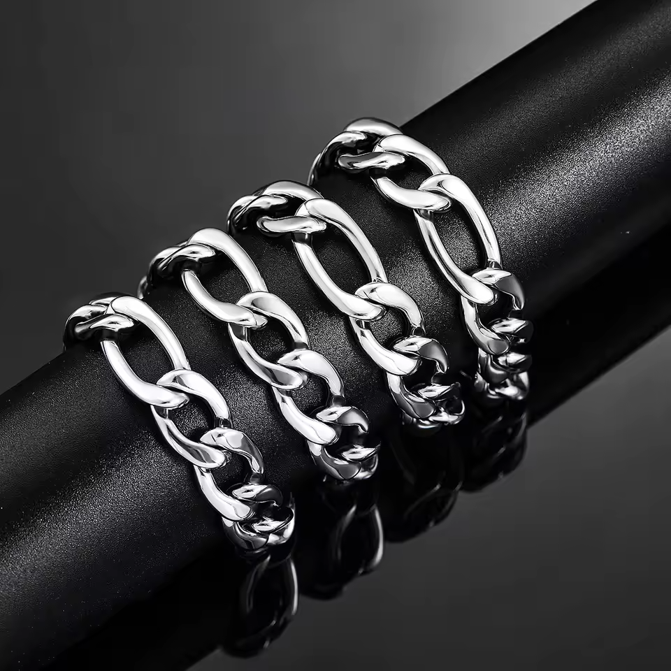 Collier Chaîne FIGARO 100% Argent Massif | Esthète Impliqué