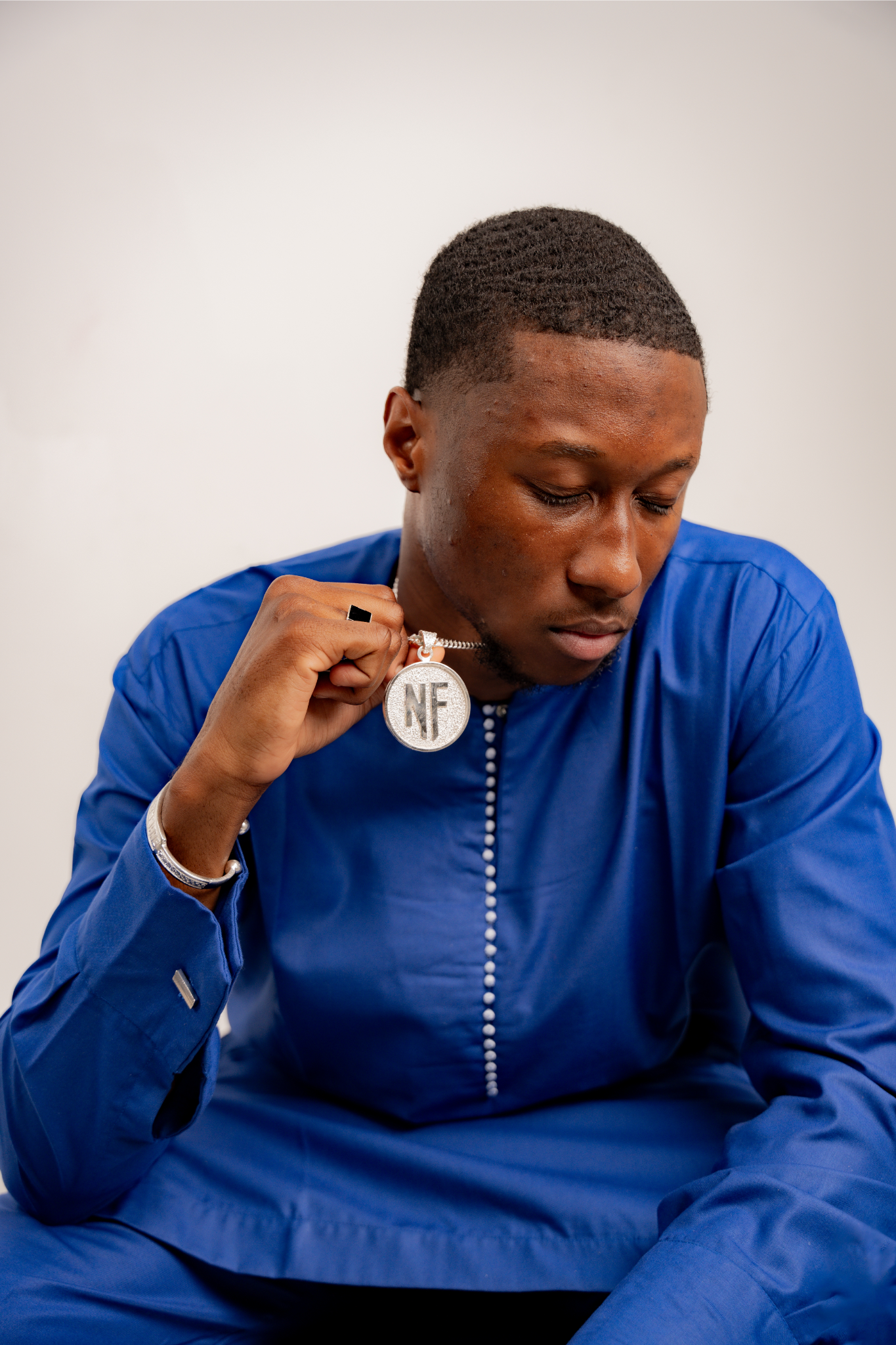 Collier NF et bracelet en argent personnalisé WB Paris