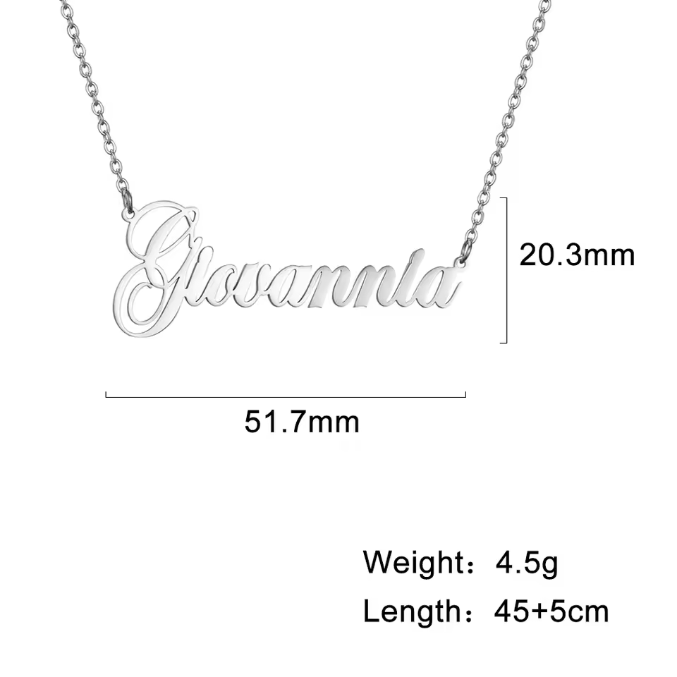 Collier PRÉNOM Personnalisable en Argent Massif 925 | Être Unique