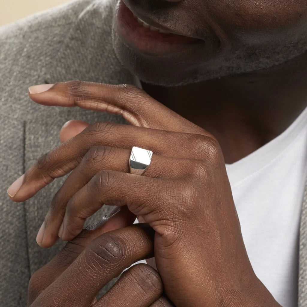 Bague TANO 100% Argent | Design Audacieux & Modernité Assumée
