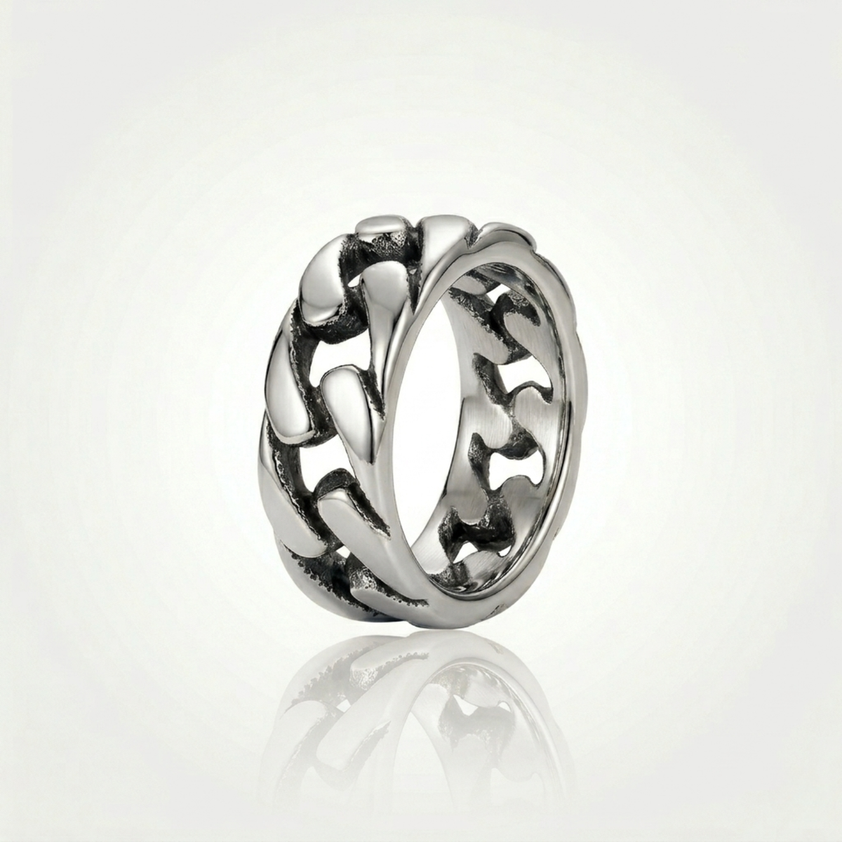 Bague maillons (Argent)