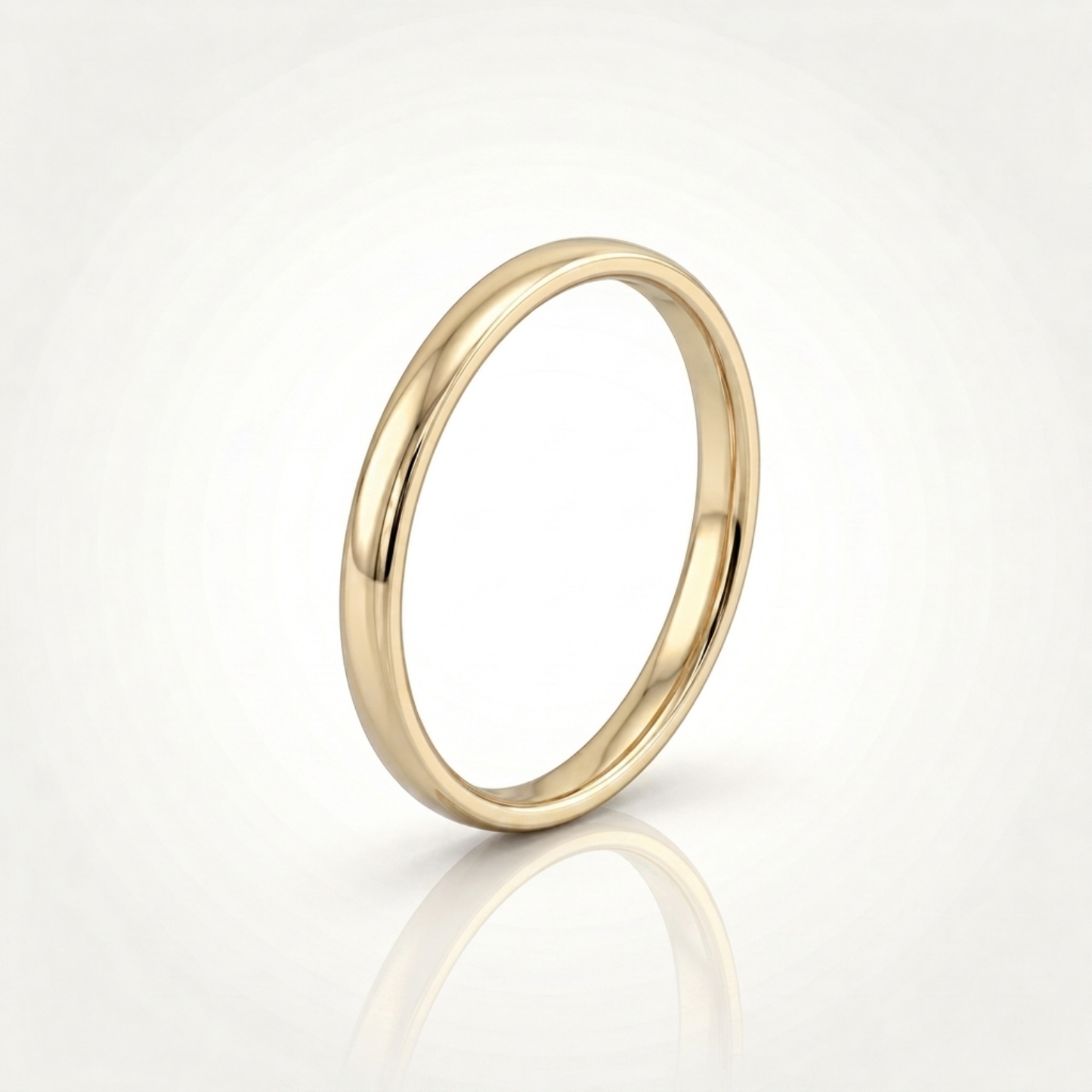 Bague ronde (or) 2 mm