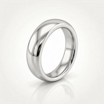 Bague ronde (Argent) 6 mm
