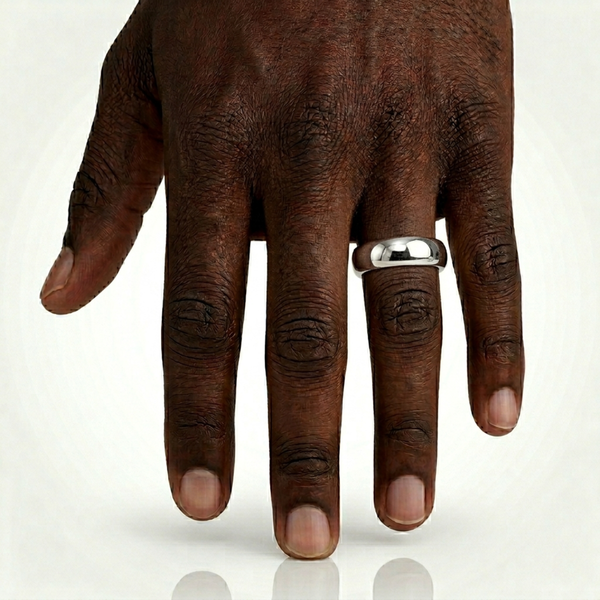 Bague ronde (Argent) 6 mm