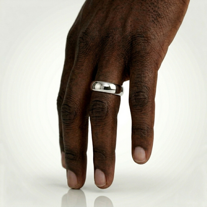 Bague ronde (Argent) 6 mm