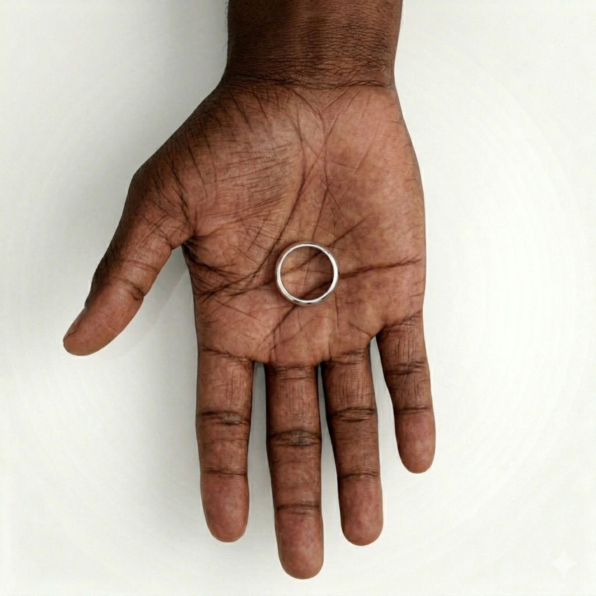 Bague ronde (Argent) 6 mm
