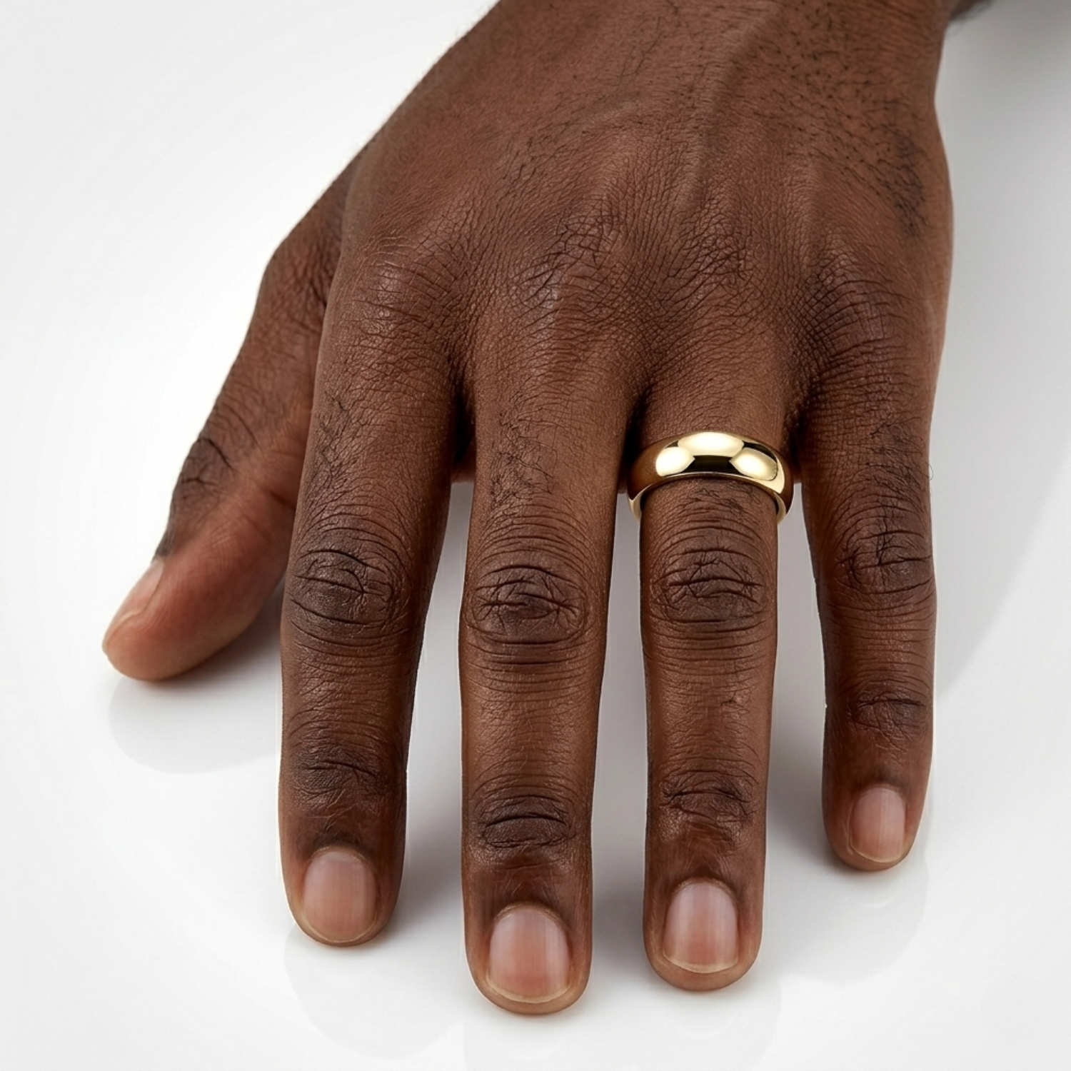 Bague ronde (or) 4 mm