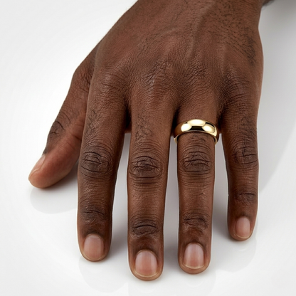 Bague ronde (or) 4 mm