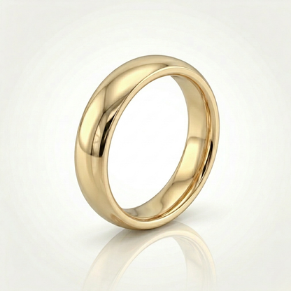 Bague ronde (or) 4 mm