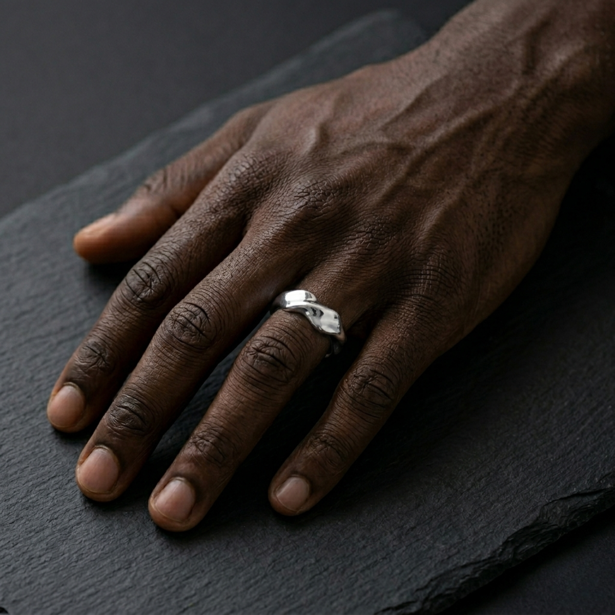 Bague torsadée (Argent)