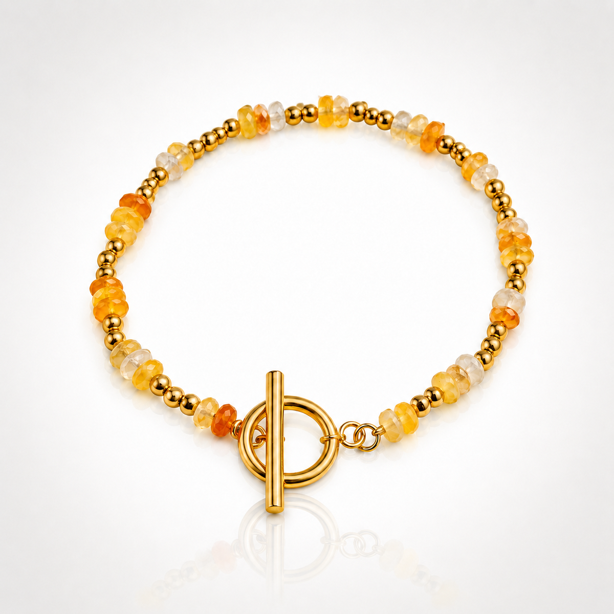 Bracelet Cornaline Femme – Pierre Naturelle (Topaz)