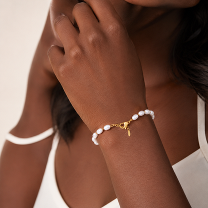 Bracelet Vénus – Perles Plaqué Or