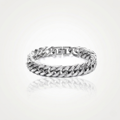 Bracelet Cubain (Argent) 10mm