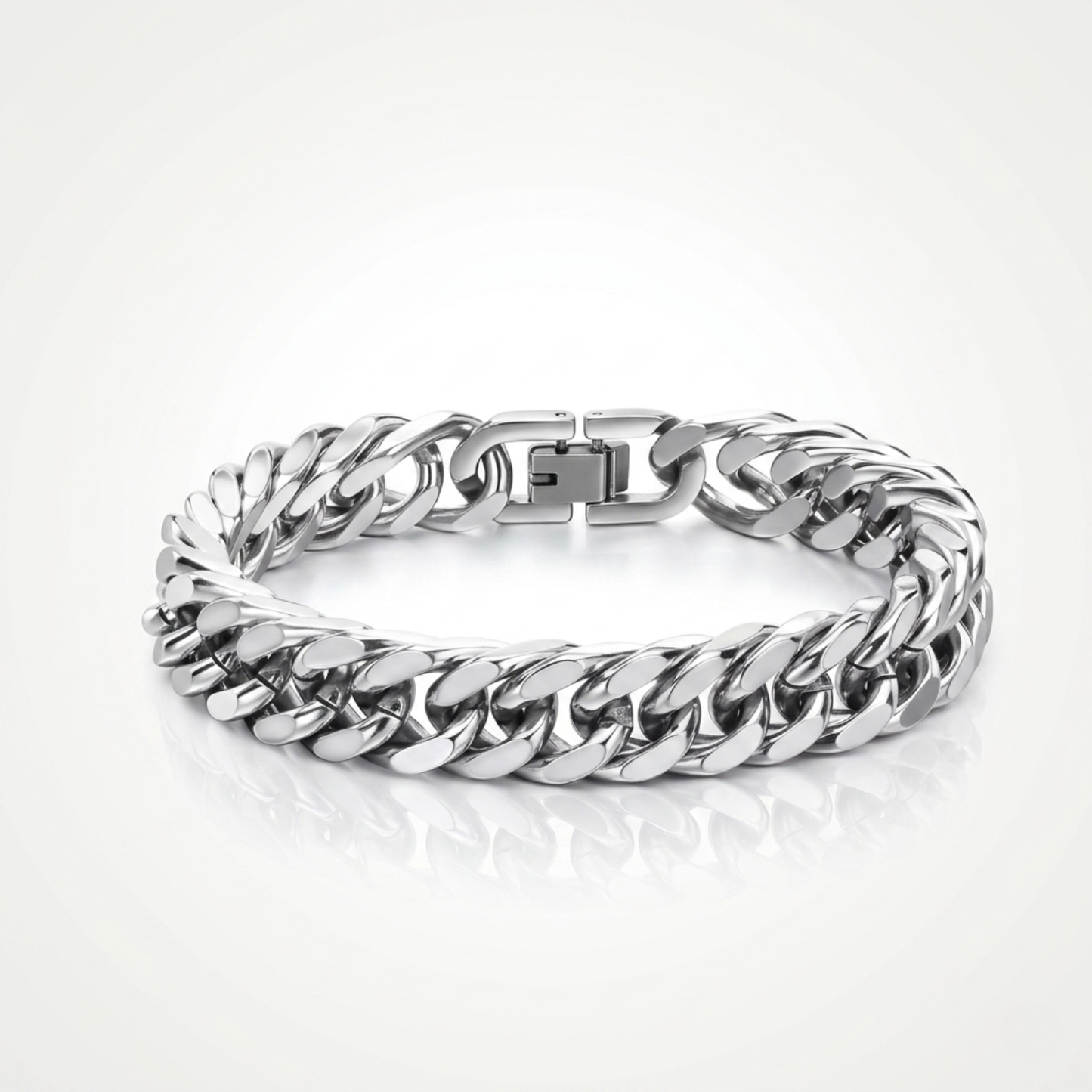Bracelet Cubain (Argent) 12mm