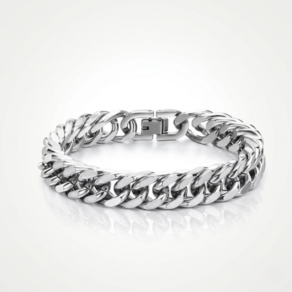 Bracelet Cubain (Argent) 12mm
