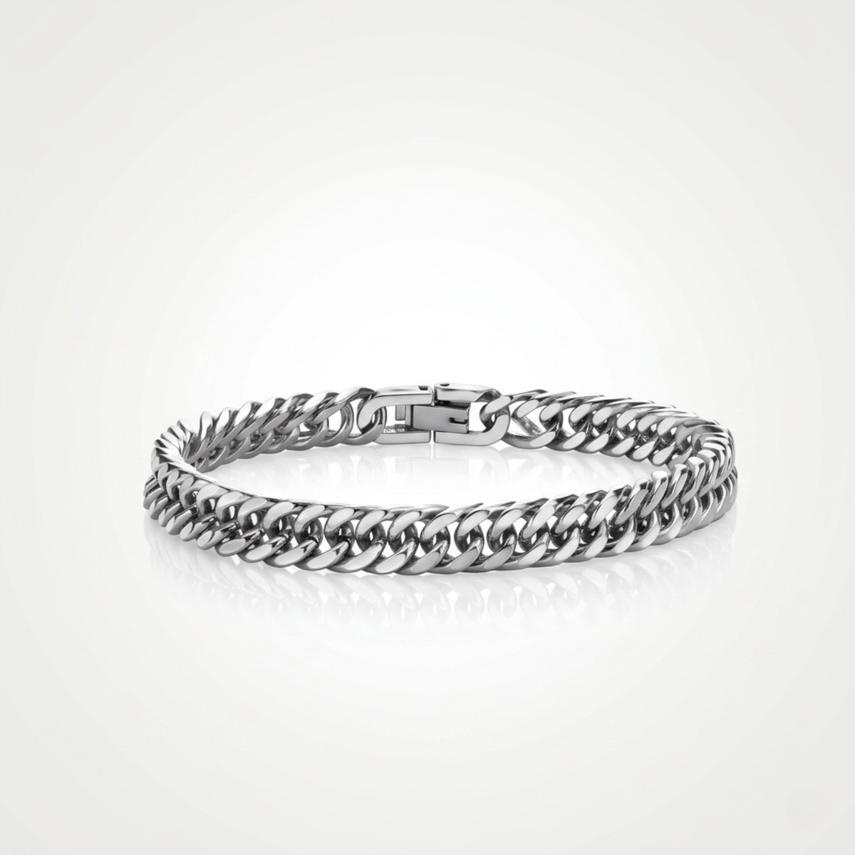 Bracelet Cubain (Argent) 8mm