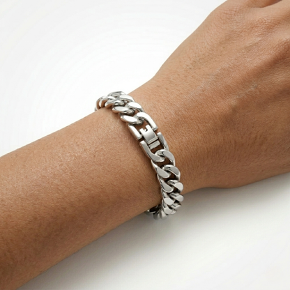 Bracelet Cubain (Argent) 8mm