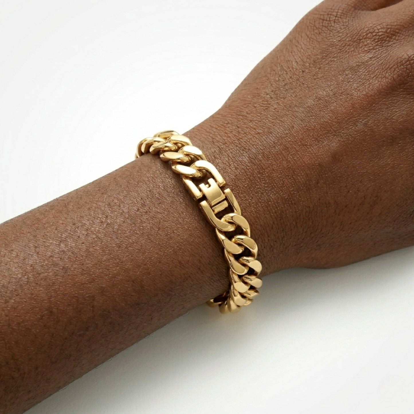 Bracelet Cubain (Or) 8mm