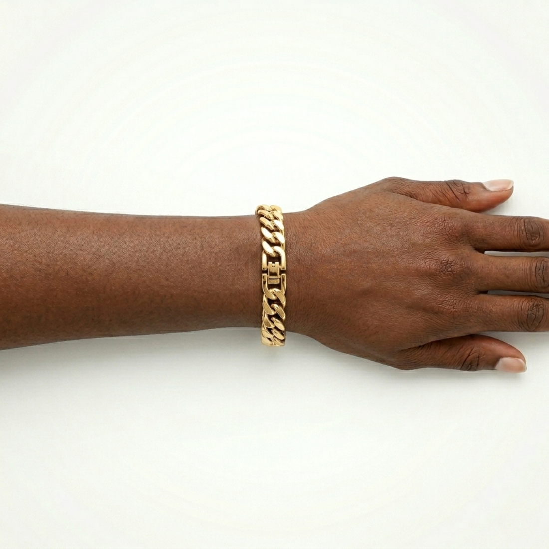 Bracelet Cubain (Or) 8mm