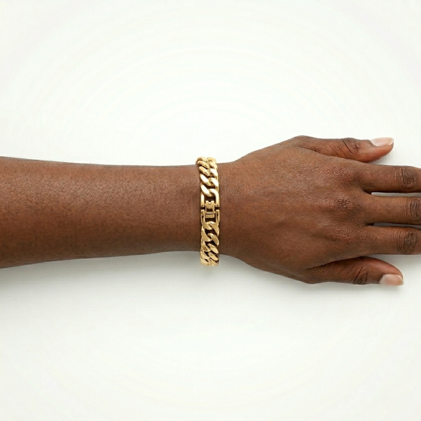 Bracelet Cubain (Or) 8mm