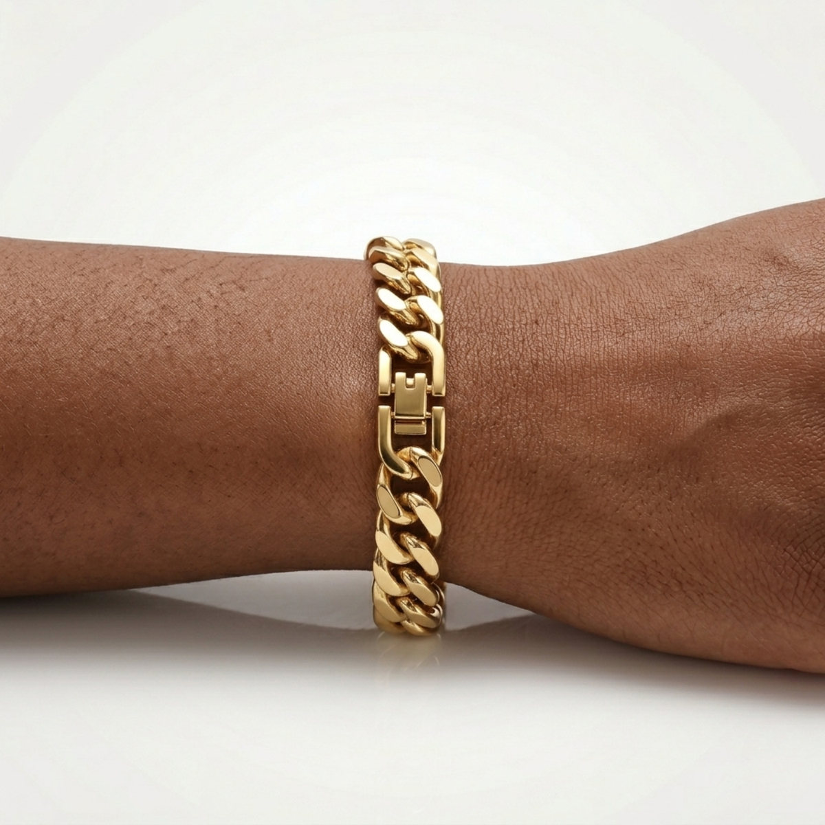 Bracelet Cubain (Or) 10mm