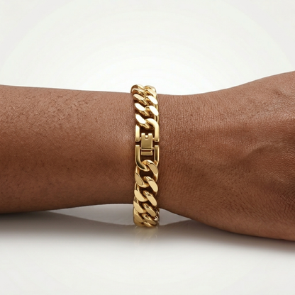 Bracelet Cubain (Or) 8mm