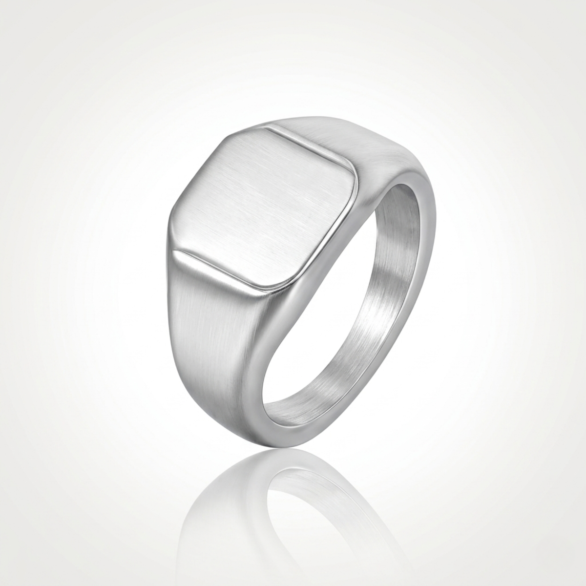 Chevalière carrée (argent)