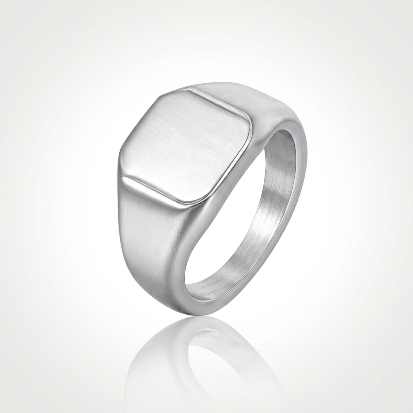 Chevalière carrée (argent)