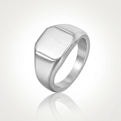 Chevalière carrée (argent)