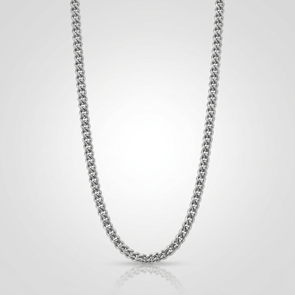 Vue complementaire, du collier en argent sterling 925, signe WB Paris (Westaff Bijouterie). Chaine aux maillons reguliers, port au cou ; on remarque l'epaisseur nette de la maille et le fermoir securise. Style moderne, ideal homme et femme — cadeau anniversaire. Recherches : argent sterling, argent 925, cadeau anniversaire, bon rapport qualite-prix. Argent 925 hypoallergenique. Cadeau anniversaire a offrir toute l'annee. Mot-cle : argent massif. Entretien simple : essuyer avec un chiffon doux.