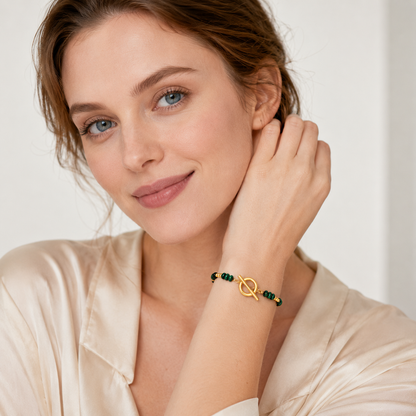 Bracelet Malachite Femme – Pierre Naturelle