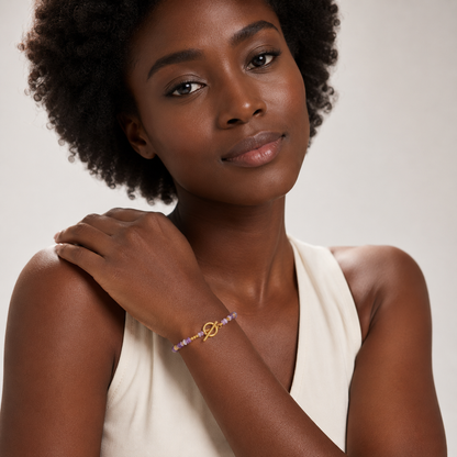 Bracelet Améthyste Femme – Pierre Naturelle