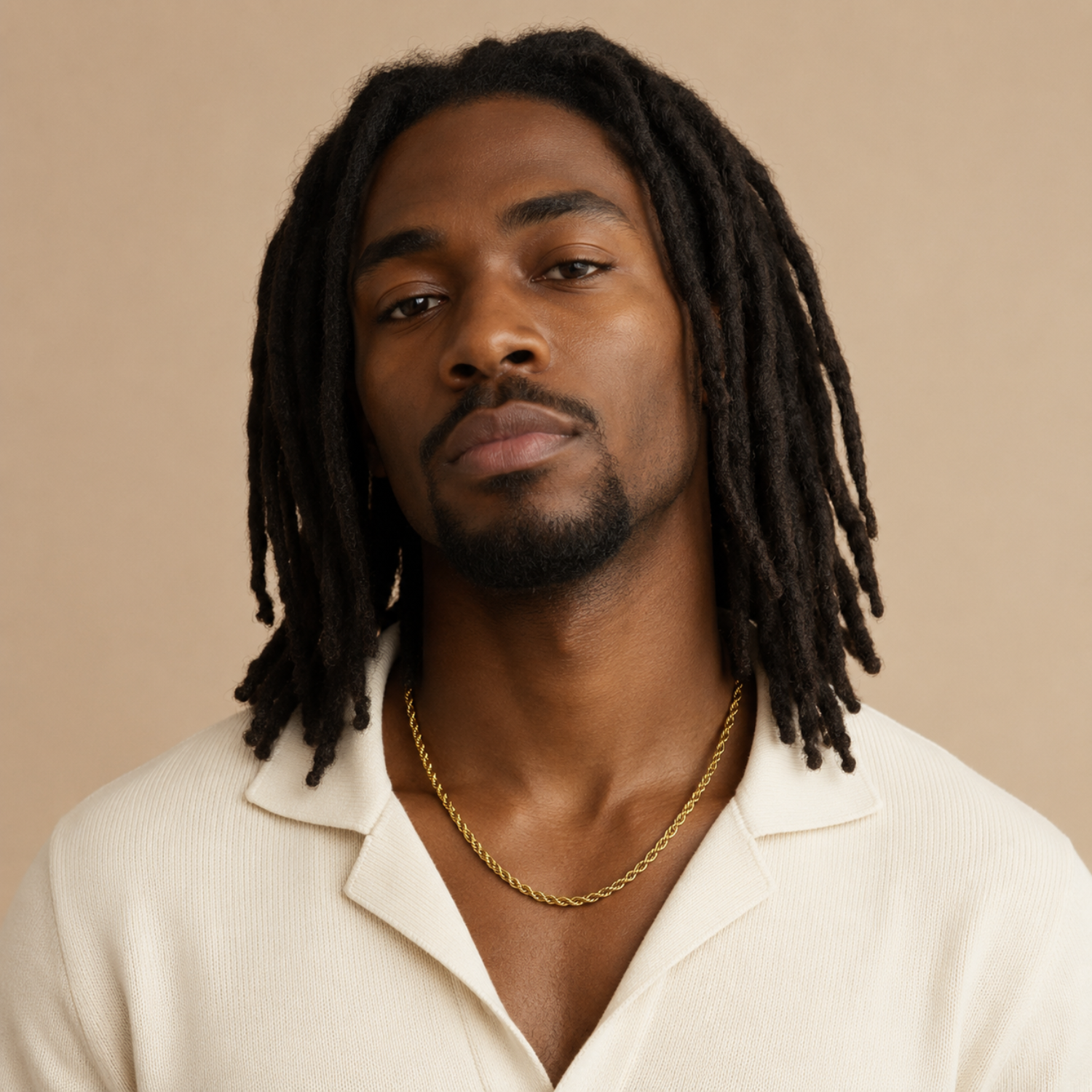 Collier Maille Corde 4 mm Homme / Femme – Plaqué Or