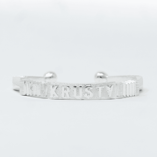 Bracelet Jonc KRUSTY en Argent 925 – Martelage Fin | Westaff Bijouterie