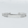 YARA flat bracelet in stitched silver