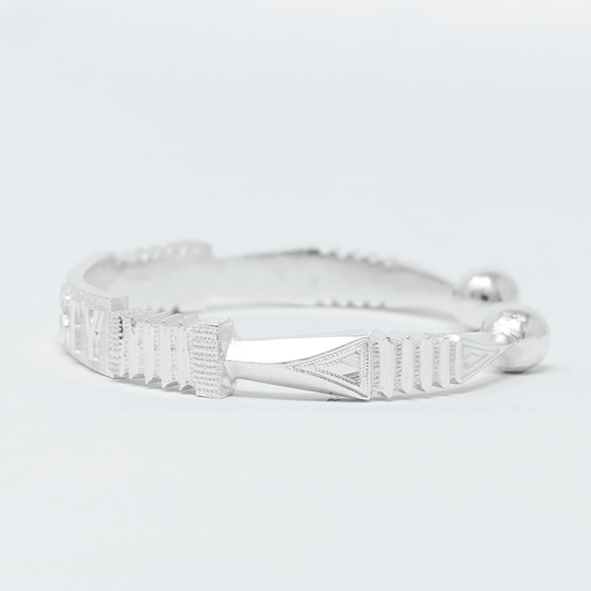 Bracelet Jonc KRUSTY en Argent 925 – Martelage Fin | Westaff Bijouterie