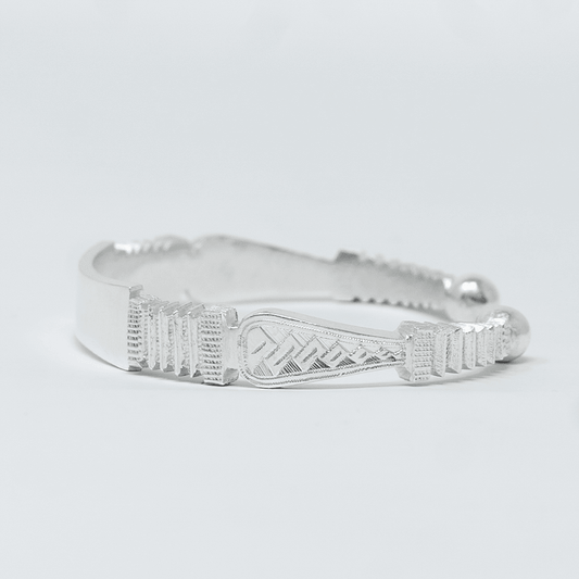 Bracelet Jonc ZOUMA en Argent 925 – Ciselé & Poli | Westaff Bijouterie