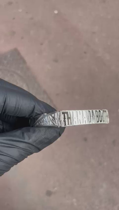 MANY bracelet in sculpted silver