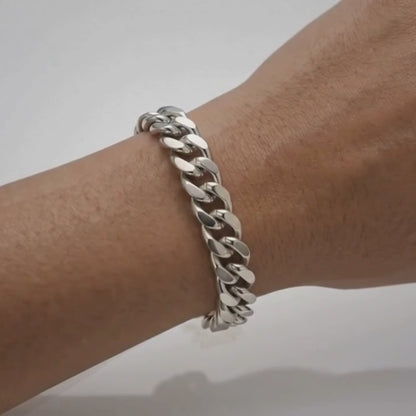 Bracelet Cubain (Argent) 8mm