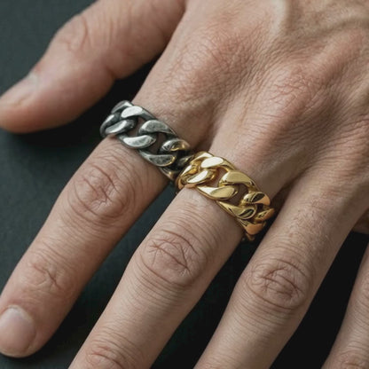 Bague maillons (Argent)