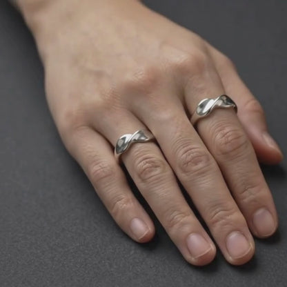 Bague torsadée (Argent)